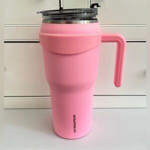 Hydrapeak Roadster Tumbler bubble gum pink 40oz SIP STRAW LID stainless steel